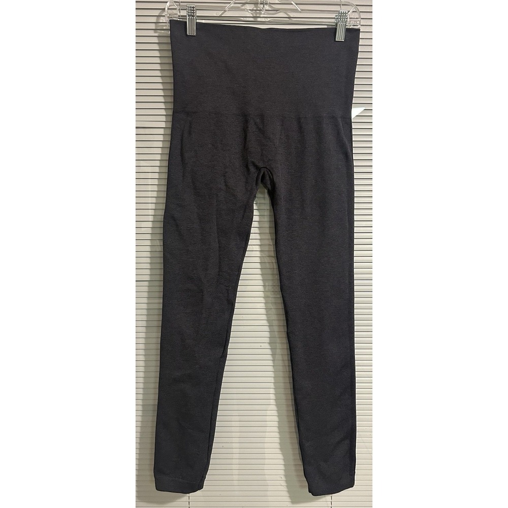 SPANX Look At Me Now Seamless Leggings Womens Plus 1X Gray Full Length‎
